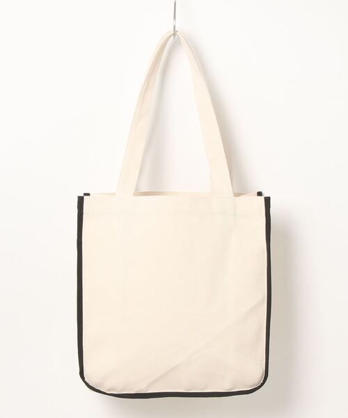 Maison de FLEUR（メゾンドフルール）の「パイピングスクエアトートバッグ（トートバッグ・レディース・アイボリー/ブラック・FREE）」の8枚目の写真