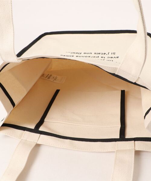 Maison de FLEUR（メゾンドフルール）の「パイピングスクエアトートバッグ（トートバッグ・レディース・アイボリー/ブラック・FREE）」の10枚目の写真