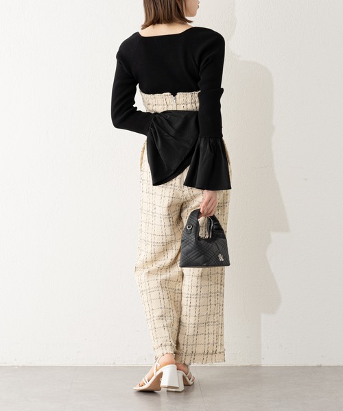 セール】【2023SS】袖ボリュームフレアニット（ニット/セーター