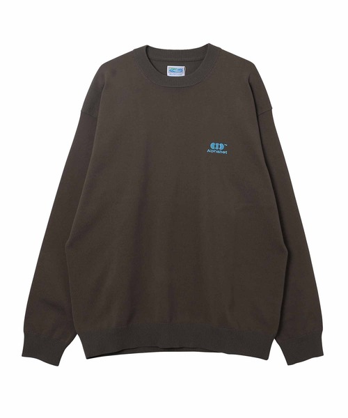 BLUFCAMP(ブルーフキャンプ)の「BLUF CAMP Embroidery-Cotton Sweater BC-1E-N001(スウェット・メンズ・ブルー/グリーン/ブラウン・MEDIUM/LARGE)」の2枚目の写真