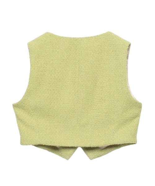 EIMY ISTOIRE（エイミーイストワール）の「コンパクトツイードベスト（ベスト・レディース・ホワイト/ピンク/ラベンダー/グリーン系その他・FREE）」の12枚目の写真