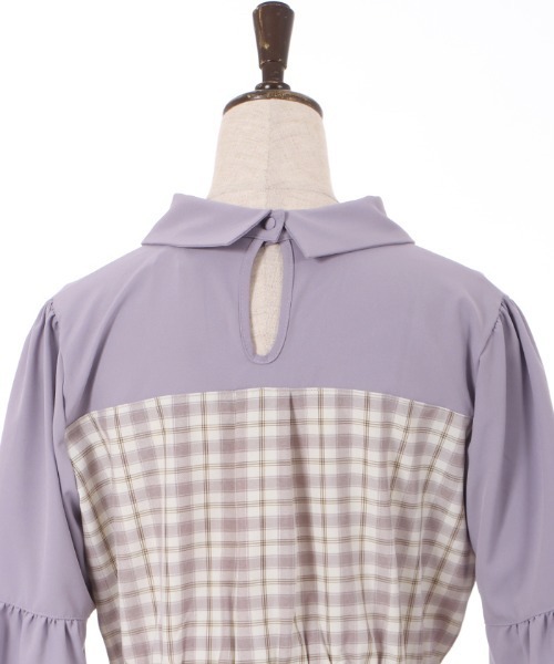 axes femme（アクシーズファム）の「チェック切替ビスチェワンピース（ワンピース・レディース・ブラック/ピンク/ラベンダー・FREE）」の13枚目の写真