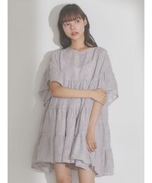 merry jenny | fluffyシアーティアードミニワンピース(ワンピース)