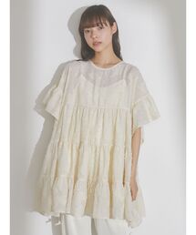 merry jenny | fluffyシアーティアードミニワンピース(ワンピース)