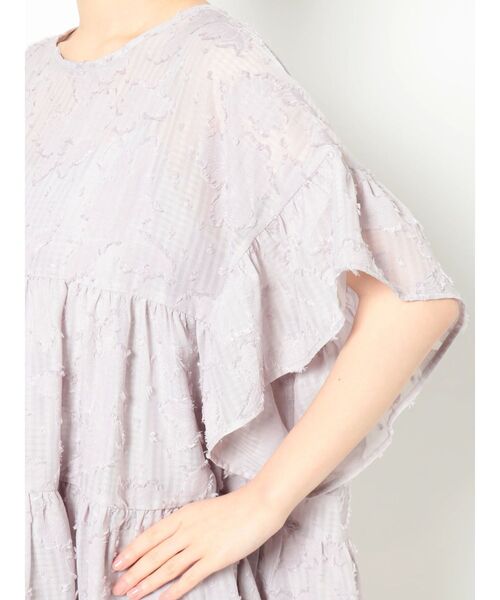 merry jenny（メリージェニー）の「fluffyシアーティアードミニワンピース（ワンピース・レディース・ブラック/アイボリー/ラベンダー・FREE）」の17枚目の写真