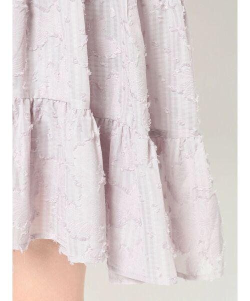 merry jenny（メリージェニー）の「fluffyシアーティアードミニワンピース（ワンピース・レディース・ブラック/アイボリー/ラベンダー・FREE）」の18枚目の写真
