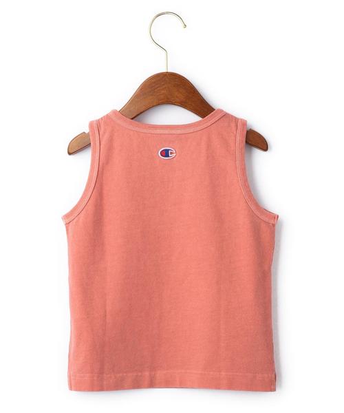 Champion（チャンピオン）の「Champion サキゾメポケット タンクトップ◆（タンクトップ・キッズ・ピンク/イエロー/ネイビー・100cm/110cm/130cm/120cm）」の4枚目の写真