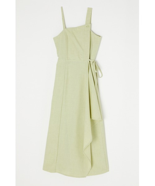 MOUSSY（マウジー）の「WRAP ジャンパースカート（ジャンパースカート・レディース・ブラック/ライトグリーン/ピンク・1/2）」の5枚目の写真