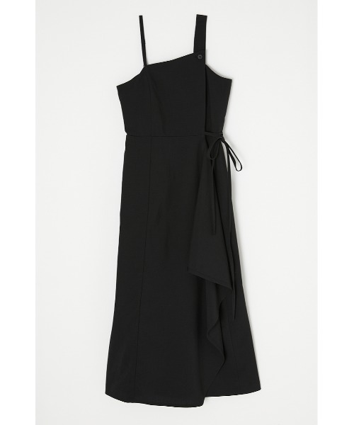 MOUSSY（マウジー）の「WRAP ジャンパースカート（ジャンパースカート・レディース・ブラック/ライトグリーン/ピンク・1/2）」の4枚目の写真