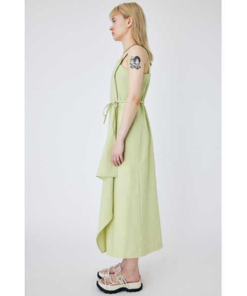 MOUSSY（マウジー）の「WRAP ジャンパースカート（ジャンパースカート・レディース・ブラック/ライトグリーン/ピンク・1/2）」の6枚目の写真