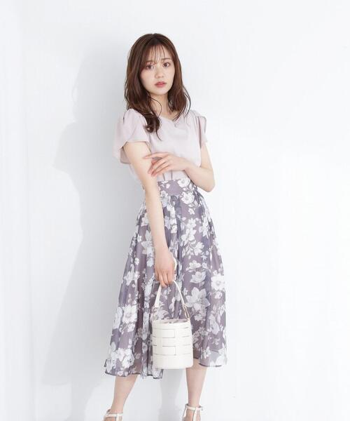 PROPORTION BODY DRESSING(プロポーションボディドレッシング)の「ニュアンスカラーシアーフラワースカート / 1213220500(スカート・レディース・ブラウン/グリーン/ダークグレー・X-SMALL/MEDIUM/SMALL)」の18枚目の写真