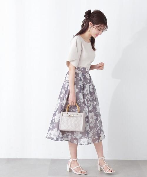 PROPORTION BODY DRESSING(プロポーションボディドレッシング)の「ニュアンスカラーシアーフラワースカート / 1213220500(スカート・レディース・ブラウン/グリーン/ダークグレー・X-SMALL/MEDIUM/SMALL)」の20枚目の写真