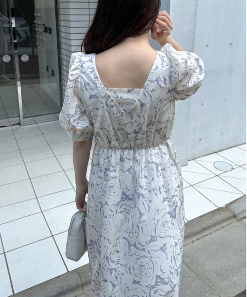 OLIVE des OLIVE（オリーブデオリーブ）の「夏のダブルフロントワンピース　1031090590（ワンピース・レディース・オフホワイト/ブルー/ラベンダー/ブラック・FREE）」の16枚目の写真