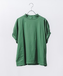 quadro（クオドロ）の「70/2コンパクト天竺モックネック裾ゴムプルオーバー（Tシャツ/カットソー）」