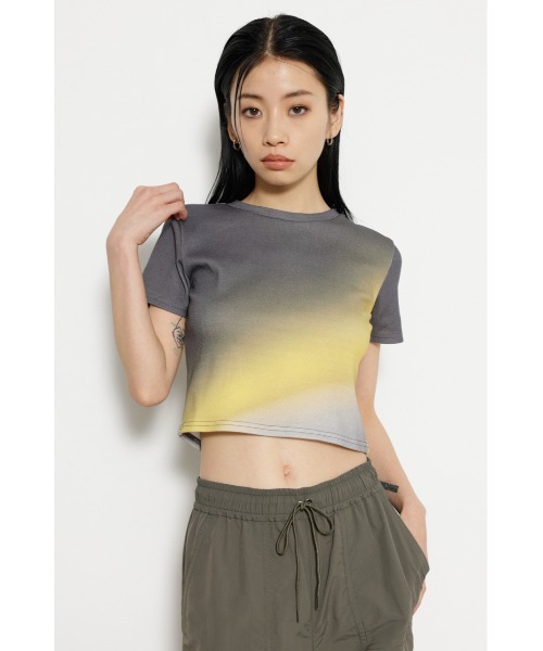 LAGUA GEM(ラグアジェム)の「COLOR PALETTE トップス(Tシャツ/カットソー・レディース・グリーン/ブルー/チャコールグレー・FREE)」の1枚目の写真