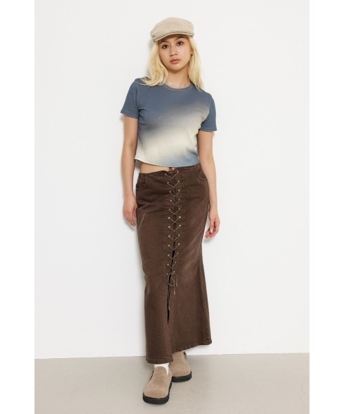 LAGUA GEM(ラグアジェム)の「COLOR PALETTE トップス(Tシャツ/カットソー・レディース・グリーン/ブルー/チャコールグレー・FREE)」の8枚目の写真