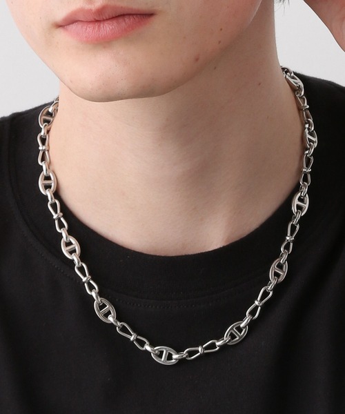 RAGEBLUE（レイジブルー）の「デザインコンビネーションネックレス（ネックレス・メンズ・その他1/ホワイト・FREE）」の2枚目の写真