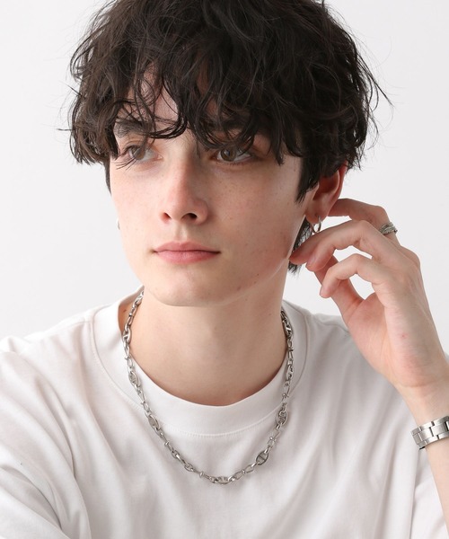 RAGEBLUE（レイジブルー）の「デザインコンビネーションネックレス（ネックレス・メンズ・その他1/ホワイト・FREE）」の8枚目の写真