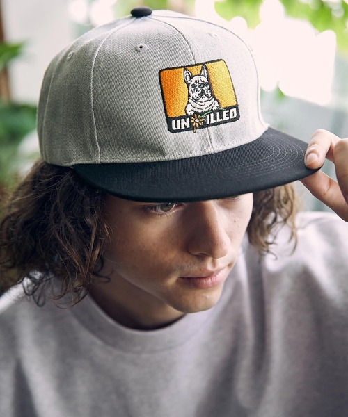 mko11315-GERBERA DOG BOX LOGO EMB BB CAP-French Bulldog キャップ（キャップ）｜UN-FILLED（アンフィルド）