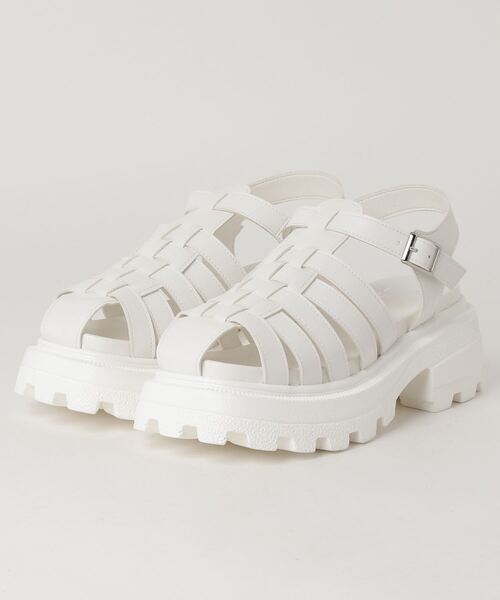 MAISON BREEZE(メゾンブリーズ)の「【MAISON BREEZE】BONVOYAGE 厚底グルカサンダル HRS(サンダル・レディース・ホワイト/ブラック・L/M/LL/S)」の5枚目の写真