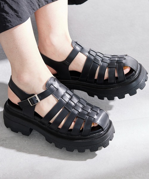 MAISON BREEZE(メゾンブリーズ)の「【MAISON BREEZE】BONVOYAGE 厚底グルカサンダル HRS(サンダル・レディース・ホワイト/ブラック・L/M/LL/S)」の13枚目の写真