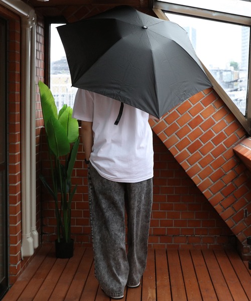 訳アリ　ダンヒル　シグネチャー　総柄　折りたたみ傘付き　レザー　リュック　茶色 LIFE STYLE TAILOR オールウェザー折り畳み傘（折りたたみ傘