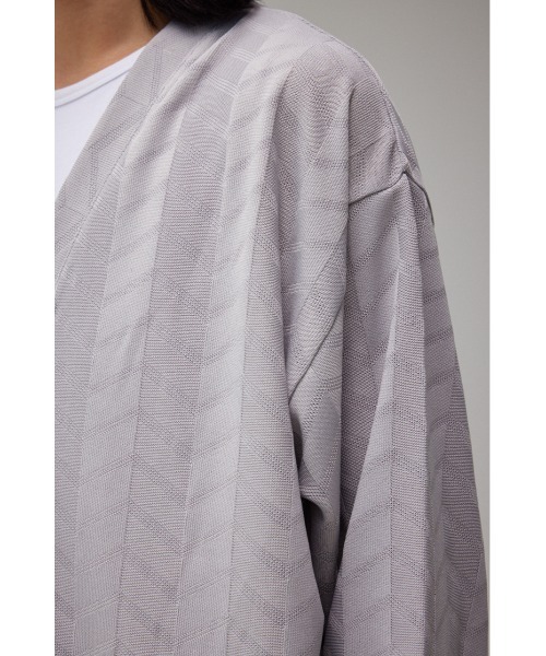 AZUL by moussy（アズールバイマウジー）の「ジオメトリックシアーカットカーディガン（カーディガン/ボレロ・メンズ・ブルー/ブラック/ライトグレー・MEDIUM/LARGE）」の12枚目の写真
