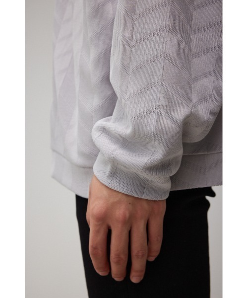 AZUL by moussy（アズールバイマウジー）の「ジオメトリックシアーカットカーディガン（カーディガン/ボレロ・メンズ・ブルー/ブラック/ライトグレー・MEDIUM/LARGE）」の13枚目の写真