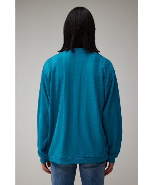 AZUL by moussy（アズールバイマウジー）の「ジオメトリックシアーカットカーディガン（カーディガン/ボレロ・メンズ・ブルー/ブラック/ライトグレー・MEDIUM/LARGE）」の21枚目の写真