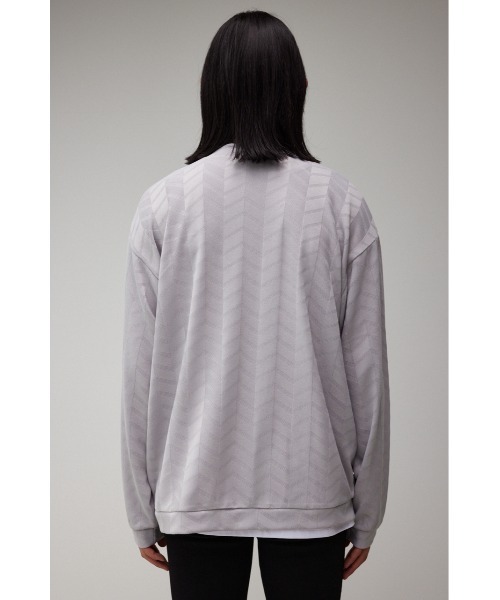 AZUL by moussy（アズールバイマウジー）の「ジオメトリックシアーカットカーディガン（カーディガン/ボレロ・メンズ・ブルー/ブラック/ライトグレー・MEDIUM/LARGE）」の10枚目の写真