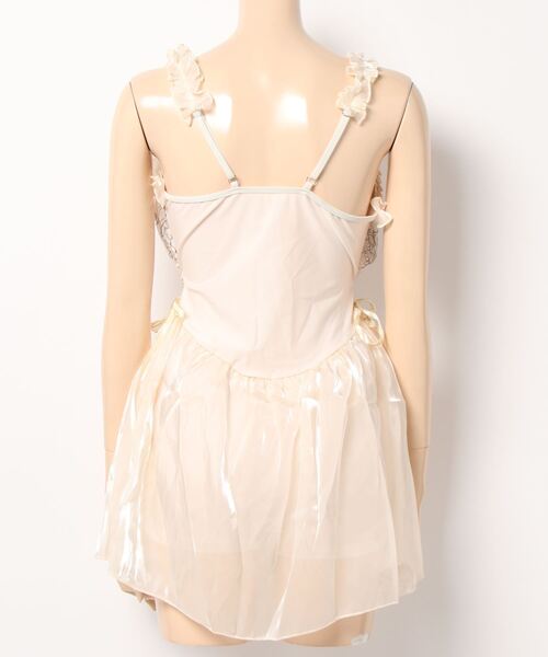 Dita(ディータ)の「チュールスカートワンピースビキニ 水着(水着・レディース・ブラック/ホワイト・M/L)」の4枚目の写真