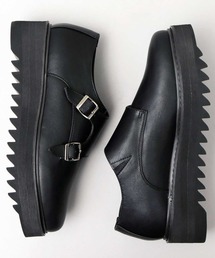 glabella（グラベラ）の「厚底シャークソール ダブルモンク ストラップシューズ / ドレスシューズ（ドレスシューズ・メンズ）」