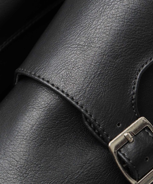 glabella（グラベラ）の「厚底シャークソール ダブルモンク ストラップシューズ / ドレスシューズ（ドレスシューズ・メンズ・ブラック・S/M/L）」の12枚目の写真