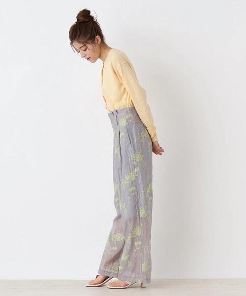 margaux(マルゴー)の「【MARGAUX】シアーワイドパンツ(その他パンツ・レディース・ダークネイビー・2)」の18枚目の写真