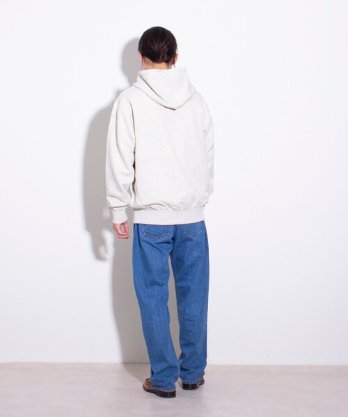 GLOSTER(グロスター)の「【限定展開】【GLOSTER/グロスター】 裏パイル ジップアップパーカー ベーシック(パーカー・メンズ・ブラック/グレー/アイボリー・S/M/L)」の13枚目の写真