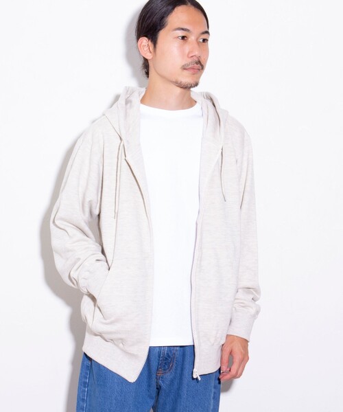 GLOSTER(グロスター)の「【限定展開】【GLOSTER/グロスター】 裏パイル ジップアップパーカー ベーシック(パーカー・メンズ・ブラック/グレー/アイボリー・S/M/L)」の20枚目の写真