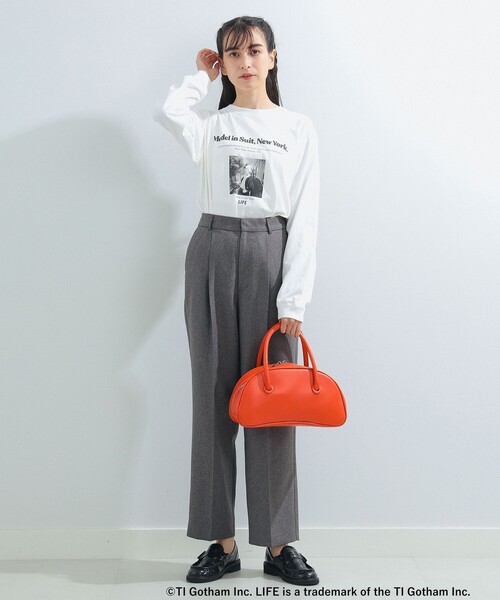 Ray BEAMS(レイビームス)の「GOOD ROCK SPEED × Ray BEAMS / 別注 LIFE ロングスリーブ Tシャツ(Tシャツ/カットソー・レディース・ホワイト/ブラック/ホワイト系その他2・ONE SIZE)」の5枚目の写真