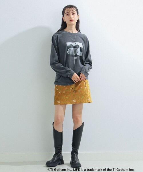 Ray BEAMS(レイビームス)の「GOOD ROCK SPEED × Ray BEAMS / 別注 LIFE ロングスリーブ Tシャツ(Tシャツ/カットソー・レディース・ホワイト/ブラック/ホワイト系その他2・ONE SIZE)」の14枚目の写真