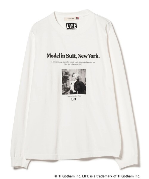 Ray BEAMS(レイビームス)の「GOOD ROCK SPEED × Ray BEAMS / 別注 LIFE ロングスリーブ Tシャツ(Tシャツ/カットソー・レディース・ホワイト/ブラック/ホワイト系その他2・ONE SIZE)」の19枚目の写真