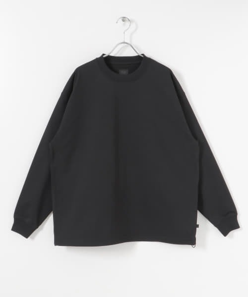 DAIWA PIER39（ダイワピア39）の「DAIWA PIER39　TECH CLEW NECK T-SHIRTS LONG-SLEEVE（Tシャツ/カットソー・メンズ・ホワイト/ブラック・MEDIUM/SMALL/LARGE）」の2枚目の写真