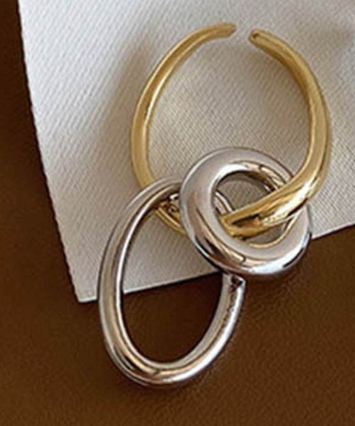 G10 Coating Triple Hoops Ear Cuffs ゴールドコーテイング3連フープイヤカフ（イヤーカフ）｜ARGO