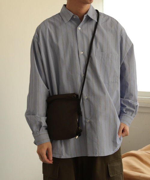 SENSE OF PLACE by URBAN RESEARCH(センスオブプレイスバイアーバンリサーチ)の「ストライプエクストラルーズシャツA(シャツ/ブラウス・メンズ・その他2/その他3/その他1・LARGE/MEDIUM)」の3枚目の写真