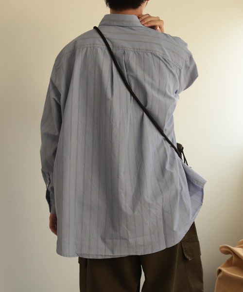 SENSE OF PLACE by URBAN RESEARCH(センスオブプレイスバイアーバンリサーチ)の「ストライプエクストラルーズシャツA(シャツ/ブラウス・メンズ・その他2/その他3/その他1・LARGE/MEDIUM)」の7枚目の写真