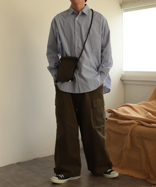 SENSE OF PLACE by URBAN RESEARCH(センスオブプレイスバイアーバンリサーチ)の「ストライプエクストラルーズシャツA(シャツ/ブラウス・メンズ・その他2/その他3/その他1・LARGE/MEDIUM)」の8枚目の写真