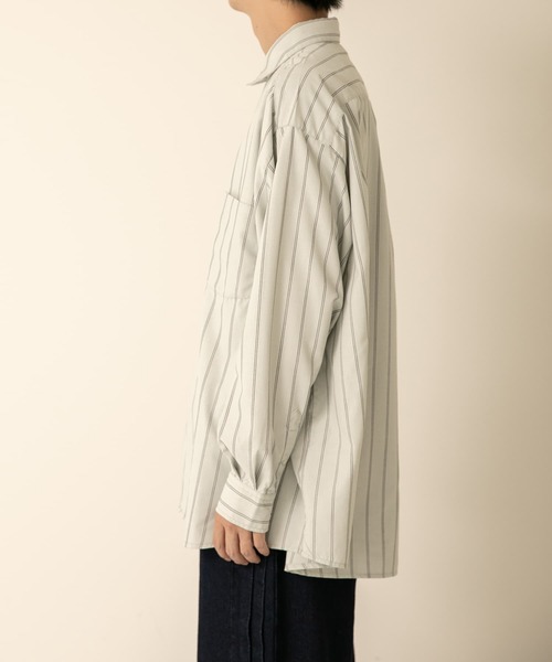 SENSE OF PLACE by URBAN RESEARCH(センスオブプレイスバイアーバンリサーチ)の「ストライプエクストラルーズシャツA(シャツ/ブラウス・メンズ・その他2/その他3/その他1・LARGE/MEDIUM)」の15枚目の写真