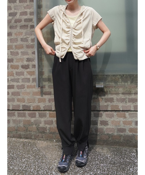 071091 willow pants チェック タック パンツ 0 ジョガー 071091 willow pants チェック タック パンツ 0 ジョガー