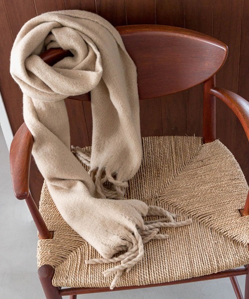 Andemiu（アンデミュウ）の「フワモコウォッシャブルストール966431（ストール/ショール・レディース・ベージュ/オフホワイト/ラベンダー・FREE）」の13枚目の写真