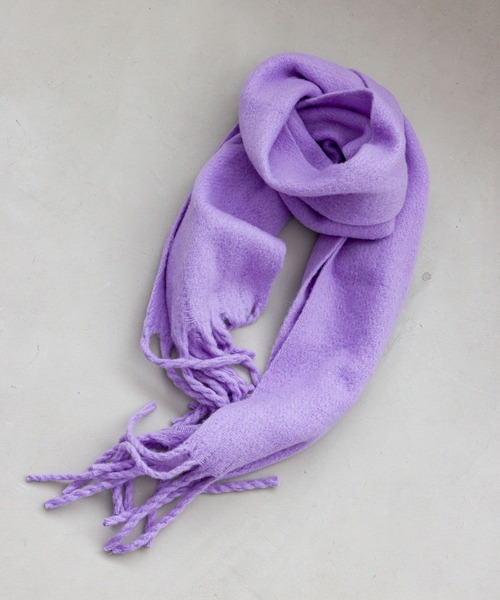 Andemiu（アンデミュウ）の「フワモコウォッシャブルストール966431（ストール/ショール・レディース・ベージュ/オフホワイト/ラベンダー・FREE）」の19枚目の写真