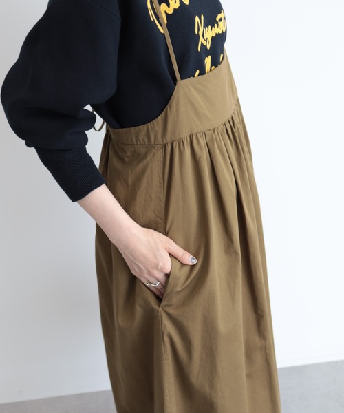 AMERICAN HOLIC(アメリカンホリック)の「丈違いキャミワンピース(ワンピース・レディース・キャメル/ブラック・M/L)」の11枚目の写真