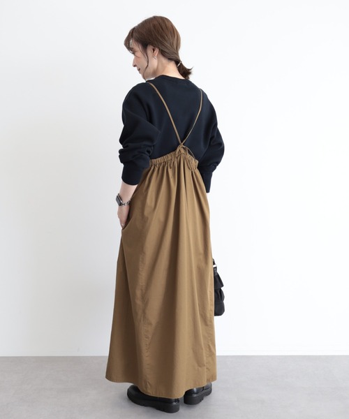 AMERICAN HOLIC(アメリカンホリック)の「丈違いキャミワンピース(ワンピース・レディース・キャメル/ブラック・M/L)」の5枚目の写真